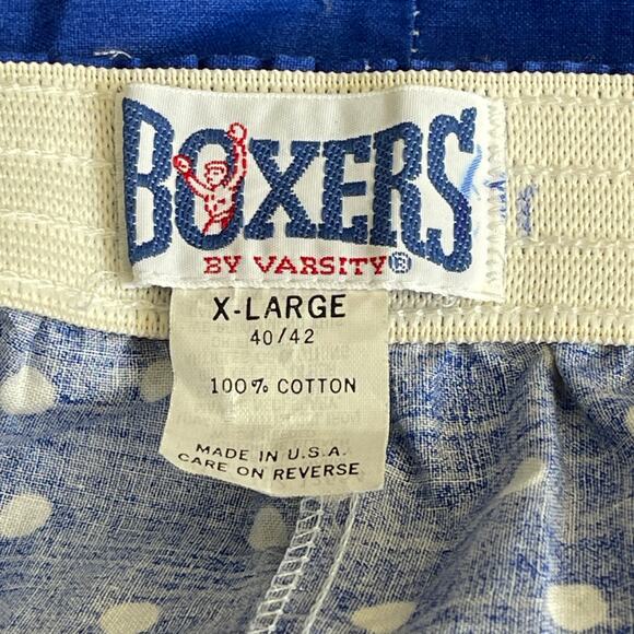 VINTAGE 90s Boxers by Varsity Golfing Santa Christmas Boxer Shorts Size XL 40-42 - Picture 5 of 5